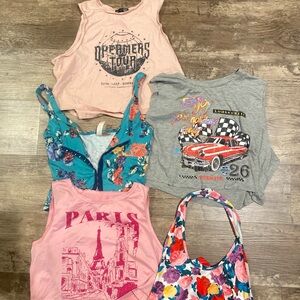 Assorted Graphic and Floral Tops